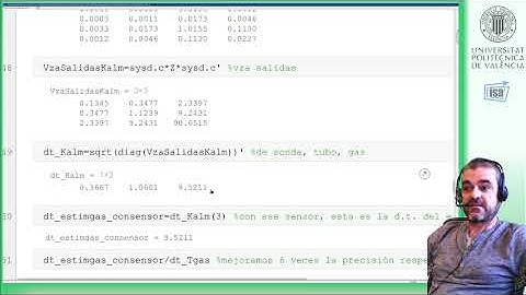 Filtro de Kalman estacionario: ejemplo estimación temperatura de gas en tubería (Matlab)