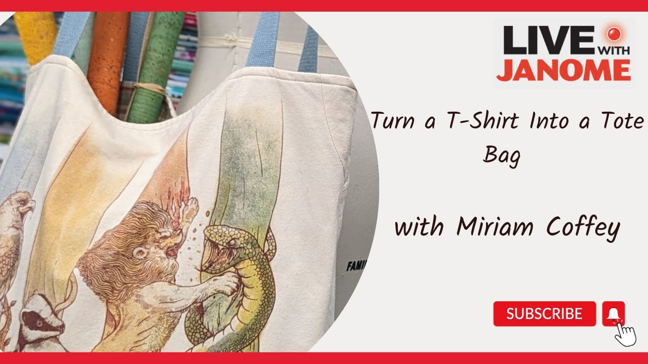 Turn a T-Shirt Into a Tote Bag with Miriam Coffey - YouTube