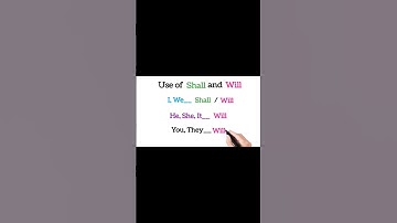 Use of Shall / Will in English Grammar