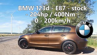 Bmw 123D E87 2010 204 Hp 400Nm - Stock - Performance Test 0 - 200Kmh