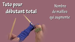 Tuto Tricot Pour Débutant Total Le Nombre De Mailles Augmente