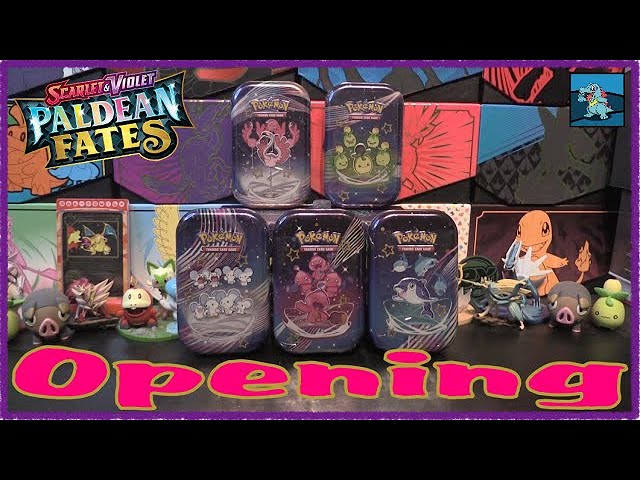 pokemon trading card game paldean fates mini tin Art Set Gacha IRL This fantastic tin is easy to open and perfectly sized for taking your favourite cards on the go Pokmon Paldean Fates Mini Tins