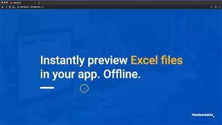 Spreadsheet Viewer - a JavaScript library to preview Excel files