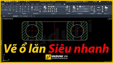 Cách vẽ ổ lăn bằng AutoCAD siêu nhanh | Học AutoCAD nâng cao