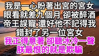 我是一心盼著出宮的宮女眼看就差九個月卻被醉酒帝王誤寵還好他不記得我錯封了另一宮女我正得意著卻聽冰冷一聲朕最恨的就是欺騙 【美好人生】