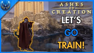 I Found one of the BEST Training Spots! | Ashes of Creation Alpha 2 Phase 3