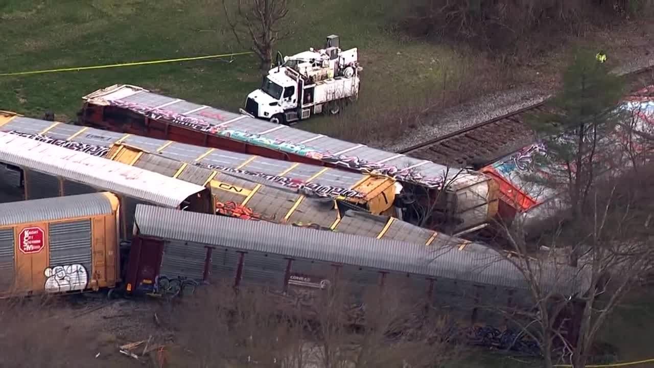 Train derailment in Hardin County, a closer look YouTube