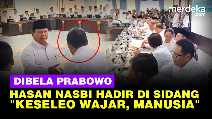 Prabowo Bela Hasan Nasbi Hingga Hadir di Sidang Kabinet: Wajar Keseleo, Namanya Manusia