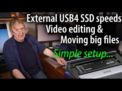 Fast portable storage. Setting up 4TB USB4/Thunderbolt4 SSD in a