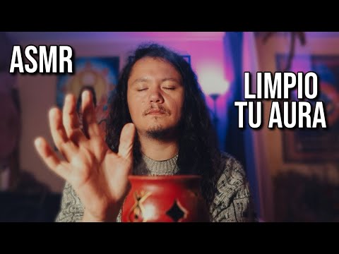 ASMR Limpio tu Aura 💚 Corta Vínculos Tóxicos, Cansancio y Pesadez | Reiki, Sahumerio, Cuencos