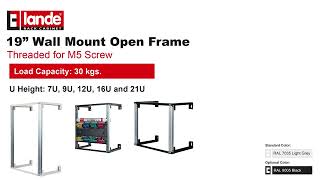 19'' Wall Mount Open Frame