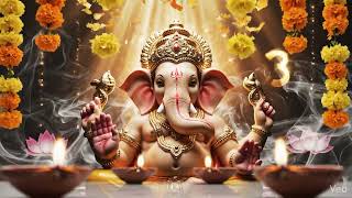 Lord Ganesha Divine Background 🐘✨ | Ganpati Festive Temple Stage Visuals | Devotional VJ Loop 4K screenshot 4