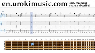 How to Play Mandolin Major Lazer & DJ Snake - Lean On Tabs Part#1 exercises, scales um-i352
