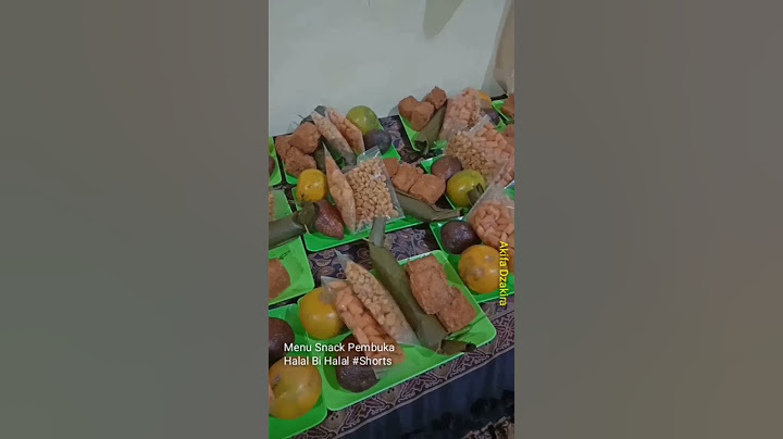 Menu Snack Pembuka Halal Bi Halal #Shorts