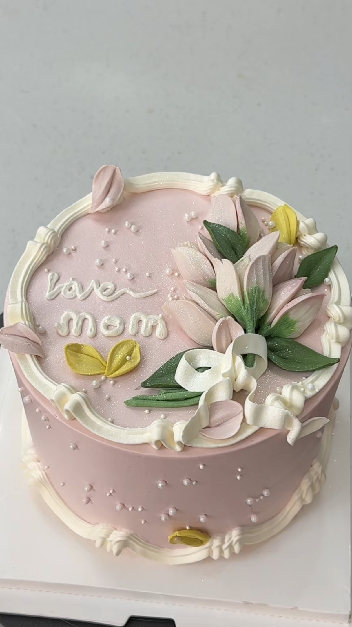 Scraper flower tulip cake making ins cake I am a cake maker cake making cake ? fairy cake
