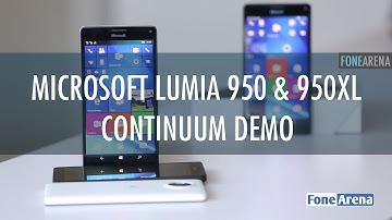 Microsoft Lumia 950 & 950 XL with Display Dock Continuum Demo