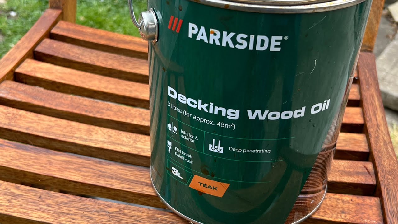 Using Parkside Decking Wood Oil - YouTube