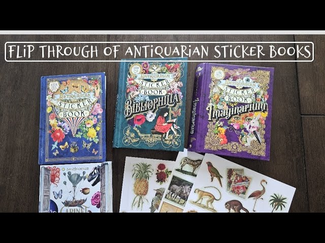 New Imaginarium Antiquarian Sticker Book: flipthrough + review (stationary  haul) 📖 