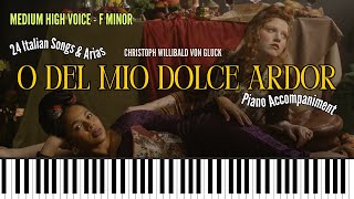O del mio dolce ardor (Gluck) from TWENTY-FOUR ITALIAN SONGS & ARIAS. Piano accompaniment