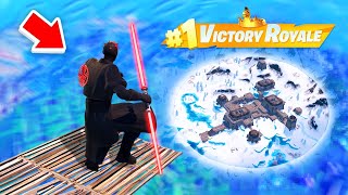 Je FAIS une SKYBASE avec le SABRE LASER STARWARS sur Fortnite !