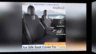 A must-have product! Universal Tesla Model 3/Y Car Seat Cover Four Season Auto Ice Silk Breathable