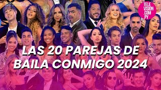 Las 20 parejas que bailarán en #BailaConmigo Paraguay 2024
