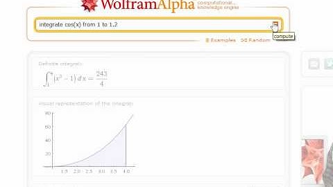 Wolfram Alpha [Integral Definida] Español