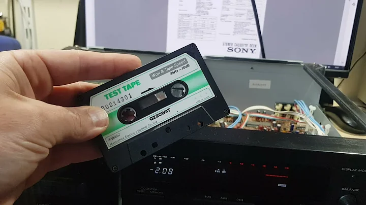 SONY TC-K870ES Wow-Flutter short test.