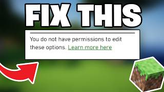 How To Fix You Do Not Have Permissions To Edit These Options In Minecraft Bedrock Settings!