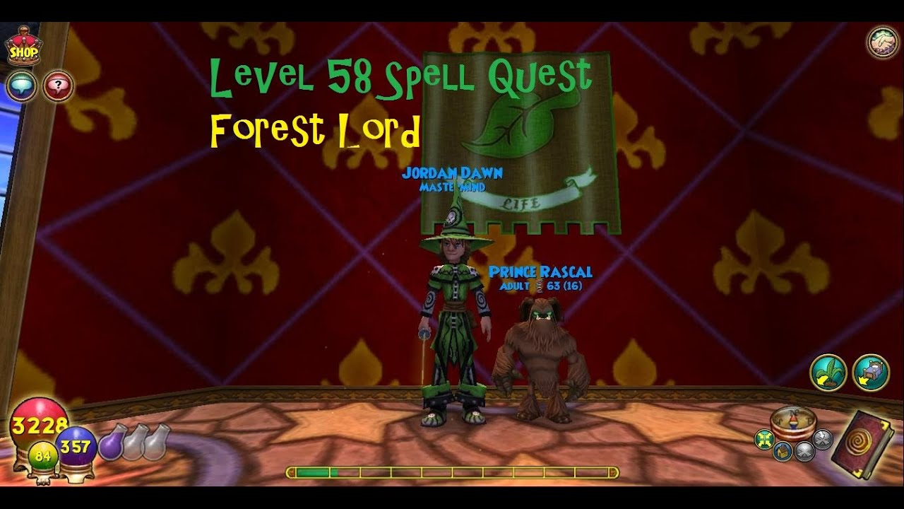 Wizard101 Commentary: Level 58 Forest Lord Spell Quest