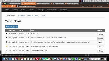 Build an online shop with Codeigniter - part 83: customer replies