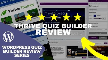 Thrive Quiz Builder Review | Wordpress Plugin Review | How to Build A Quiz In Wordpress