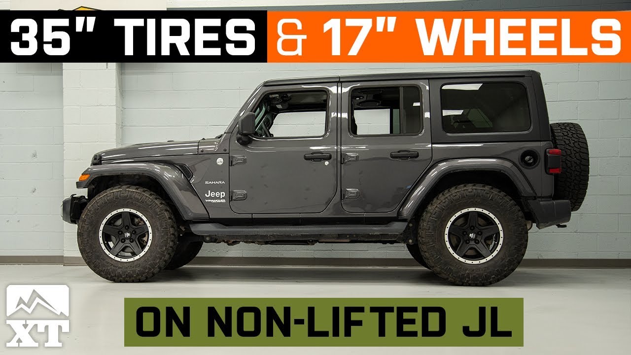 Arriba 65+ imagen 35 inch tires on 17 inch rims jeep wrangler