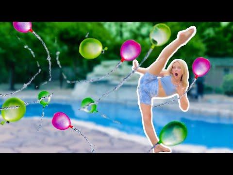 EXTREME Acro WATER BALLOON Challenge! Winner gets $1000! *INSANE*