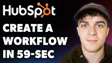 How to Create a Workflow in Hubspot 59-second (Full 2025 Guide)