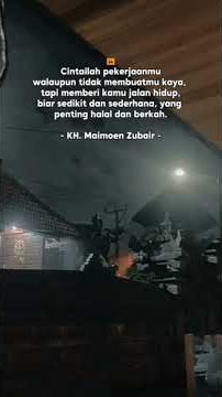 cintailah pekerjaan mu .