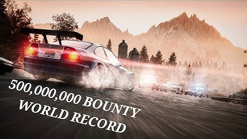 Need For Speed Most Wanted 2005 - THE FIRST EVER 500M REPUTATION RECORD!!