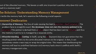 Understanding Memory Leaks In Swift A Breakdown Of Unsaferawpointer And Nsdata