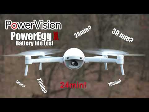 PowerVision PowerEgg X battery life and hovering test