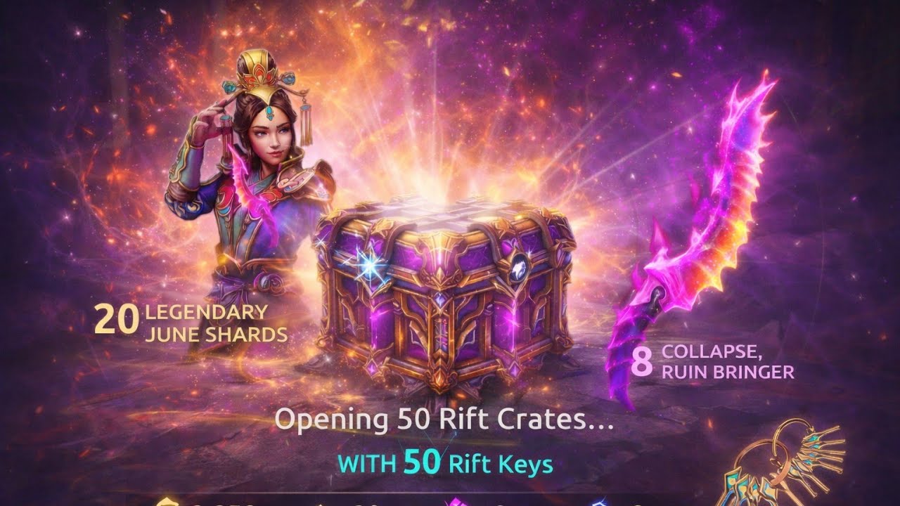 Opening 50 Rift Keys 😱 | Legendary June Shards?! | Shadow Fight 4