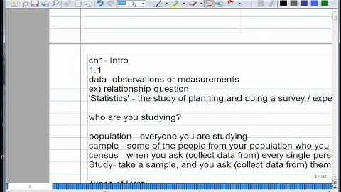 statistics: displaying qualitative data