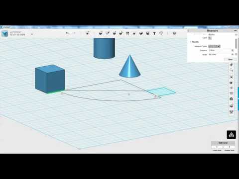 123D Design - Measure Tool