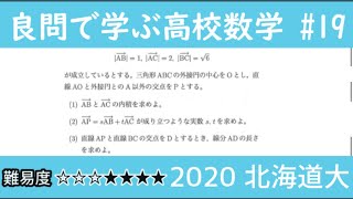 2020 北海道大 ベクトル 良問で学ぶ高校数学part19 #156