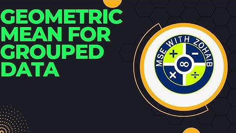 How to Calculate Geometric Mean for Grouped Data.  #STATISTICS #BS #BSC #BCOM #ICOM #ICS #MA