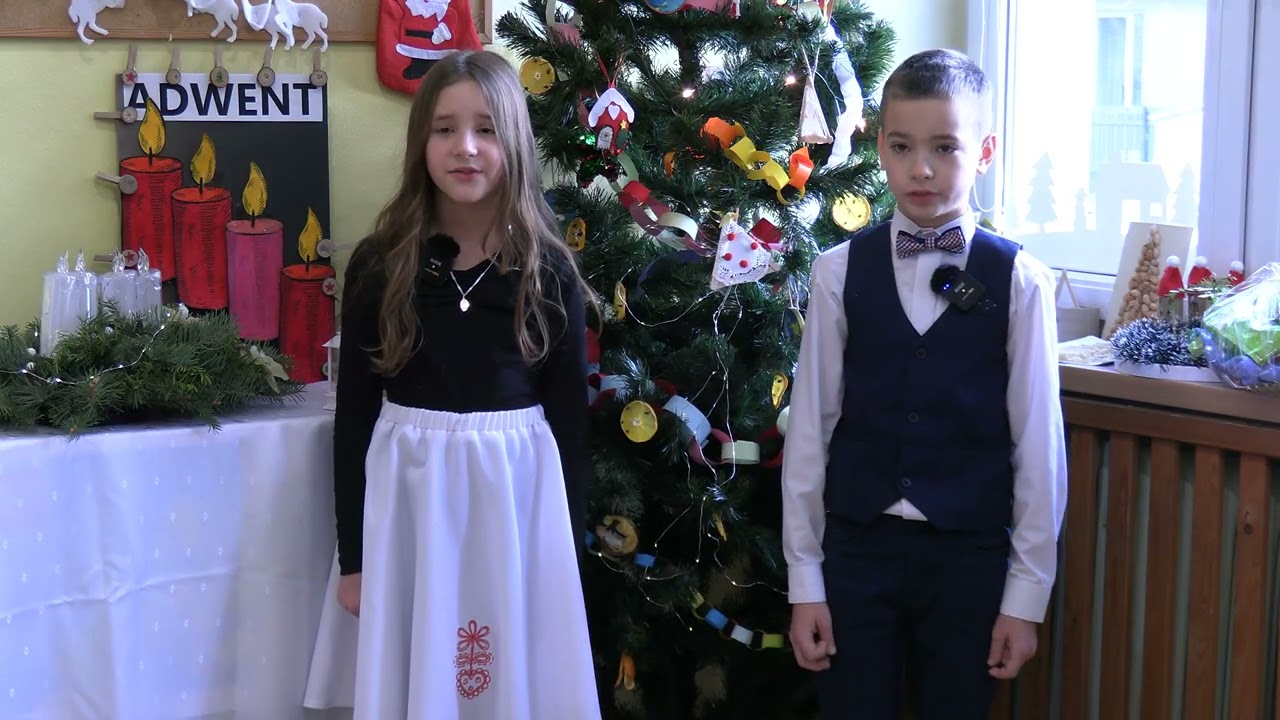 Amelia Kołodziejska i Tobiasz Szypuła kl. 3 - Cicha Noc