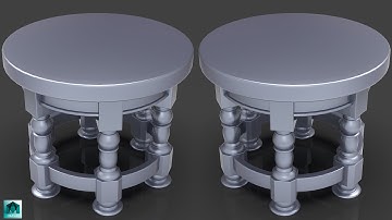 Wooden Round table   / 3D Modeling  Tutorial In Maya