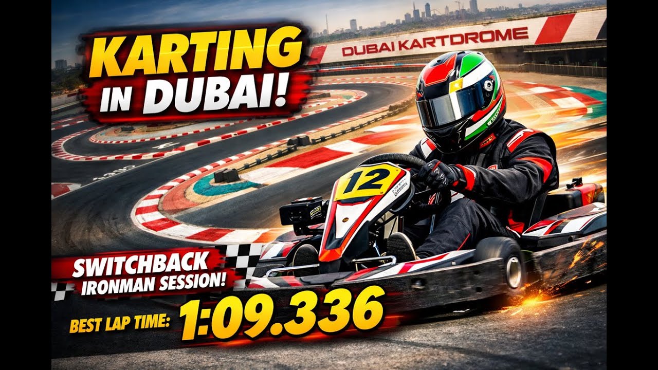 IRONMAN Karting at Dubai Kartdrome (Switchback) 🏎️ | Sodi RX8 | 