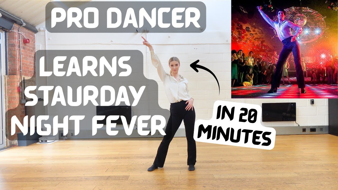 Профессиональный танцор разучил песню "Saturday Night Fever" за 20 минут.