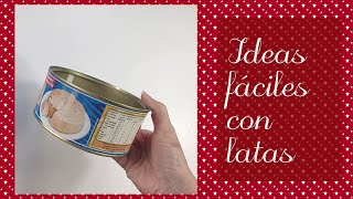 Cómo reutilizar latas - Porta macetas, luminaria y panera #manualidades  - #artesanato #arteencasa