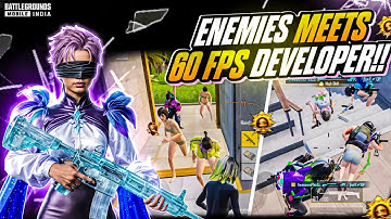 When Enemies Meets 60(fps) Developer⚡️|| Fastest 5 Finger Clutches || BGMI ~ PUBG!!